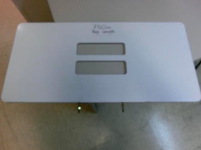 Select the correct bag
template for the finished
length of bag on the
BPO.